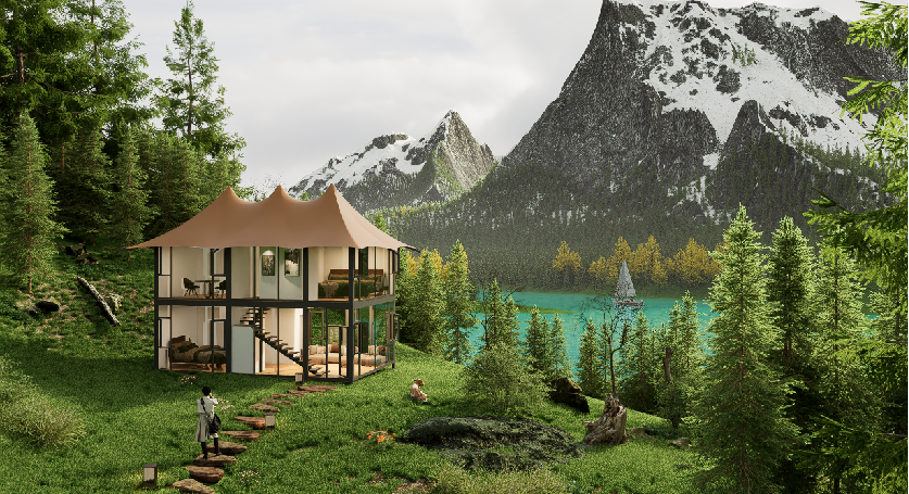 几何形帐篷:融合美学与实用,引领户外生活新风尚